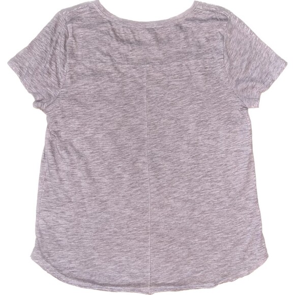 So | Muted Plum Crocheted Pocket Tee | Medium - Picture 2 of 8